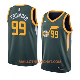 Maillot NBA Utah Jazz Jae Crowder 99 2018-19 Nike Vert Swingman - Homme